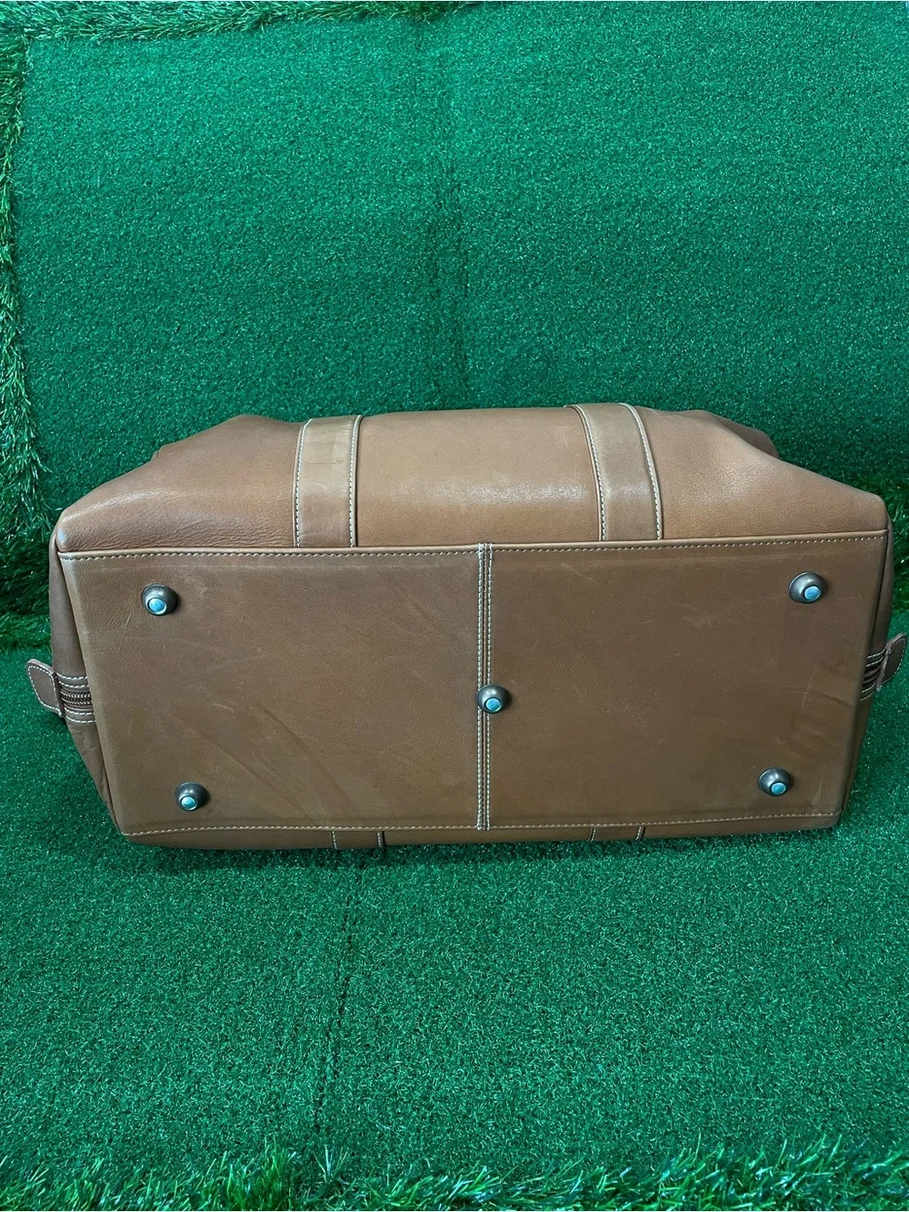 Links Kings 0311 Tan Club Duffel Bag 17”x10”x7” (Jul 026)